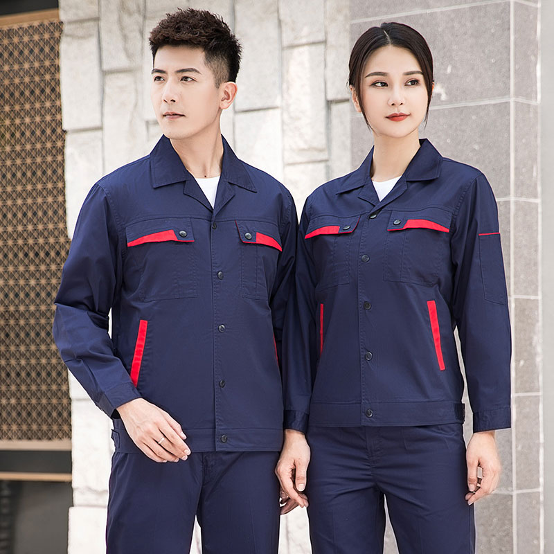 夏季长袖涤棉工作服