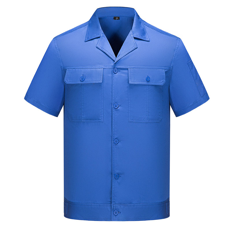 夏季短袖纯棉工作服