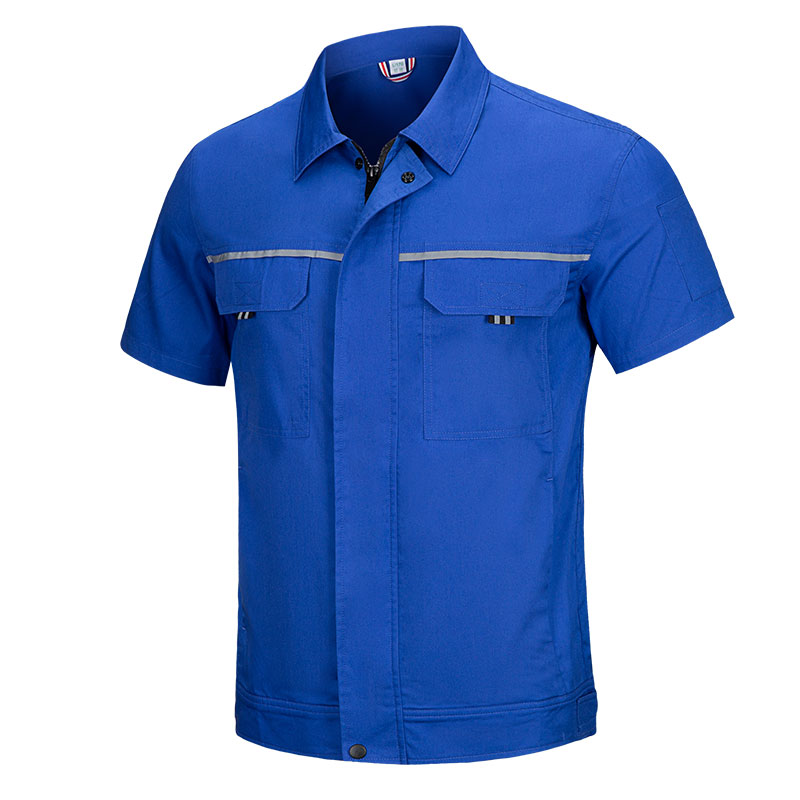 夏季短袖纯棉工作服