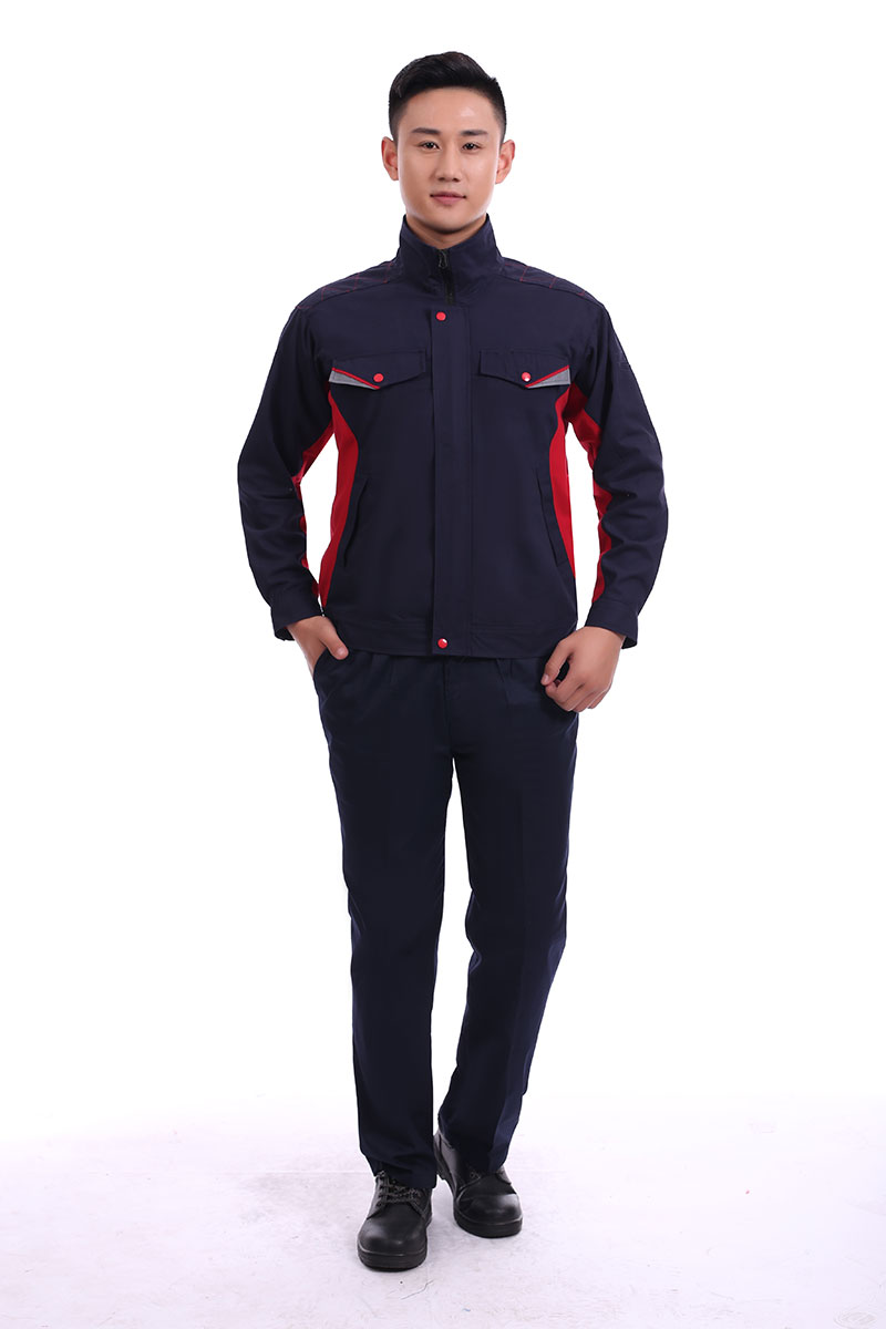 涤棉防静电工作服藏蓝