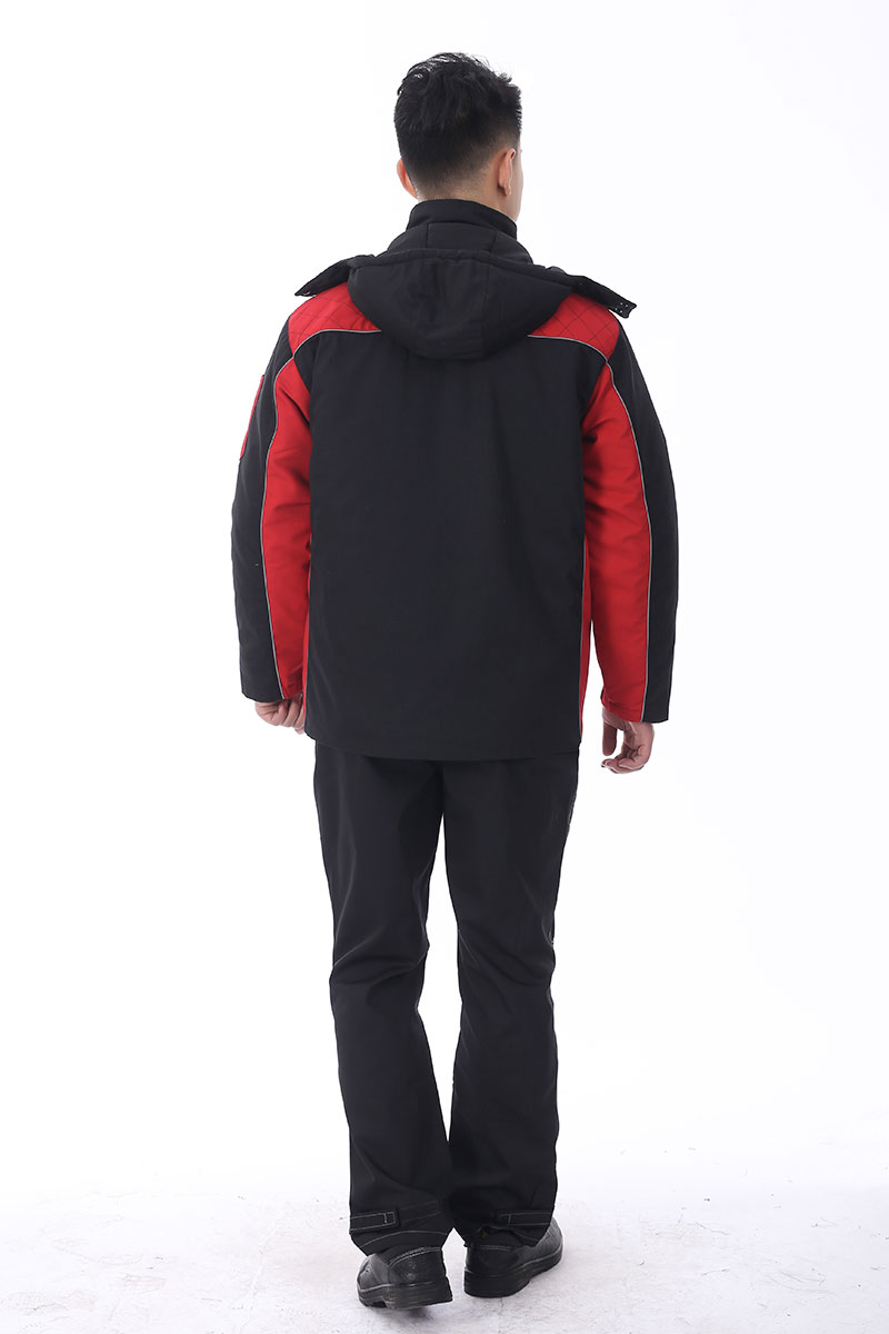 防撕裂工作服黑红