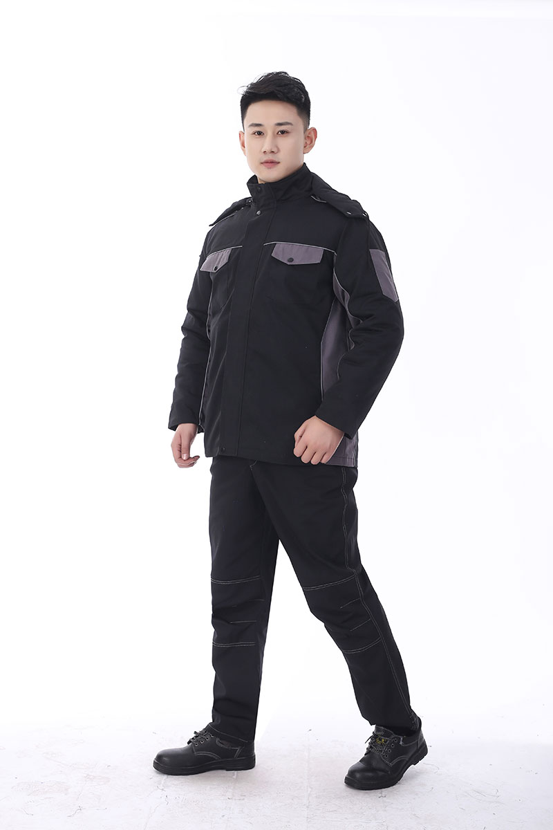 防撕裂工作服黑灰
