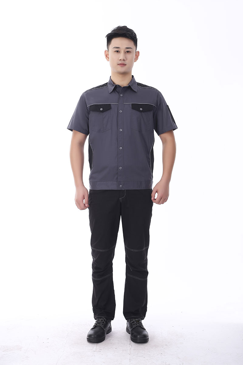 防撕裂工作服灰黑