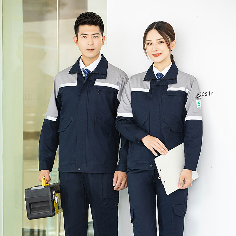 全棉拼色防静电工作服